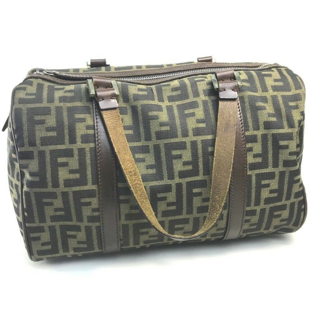 Authentic Fendi Zucca Ff Pattern Mini Duffle Bag … - image 4